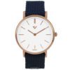 Prisma horloge P.1629.WG22 Lederen band Rose goud