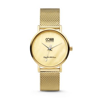 CO88 Collection 8CW-10050 – Horloge – mesh – goudkleurig – ø 32 mm