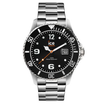 Ice-Watch horloge Ice Steel Black-Silver 44 mm IW016032