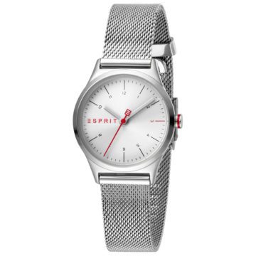 Esprit ES1L052M0055 Horloge Essential Mini Mesh 28 mm zilverkleurig