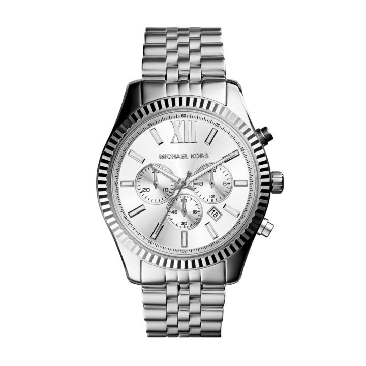 Michael Kors MK8405 Horloge Lexington staal zilverkleurig