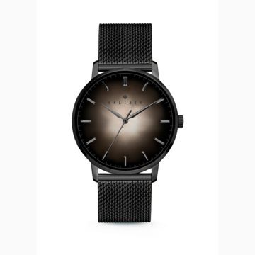 Kaliber 7KW 0011 Stalen Horloge met Mesh Band – Ø40 mm – Zwart / Zilverkleurig