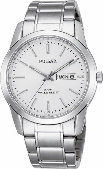 Pulsar PJ6019X1 Herenhorloge Zilverkleurig 37 mm