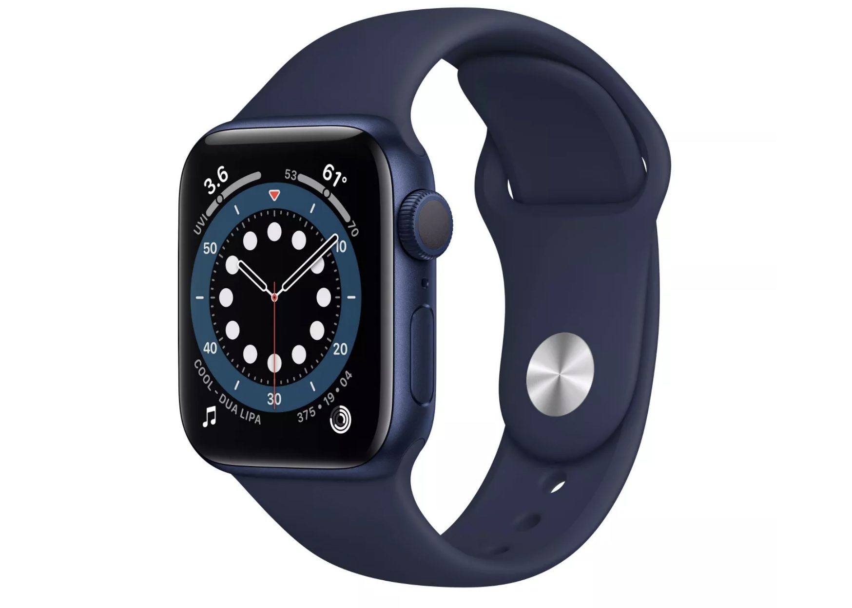 Apple Watch Series 6 GPS 40mm Blue Aluminum with Deep Navy Sport Band A2291