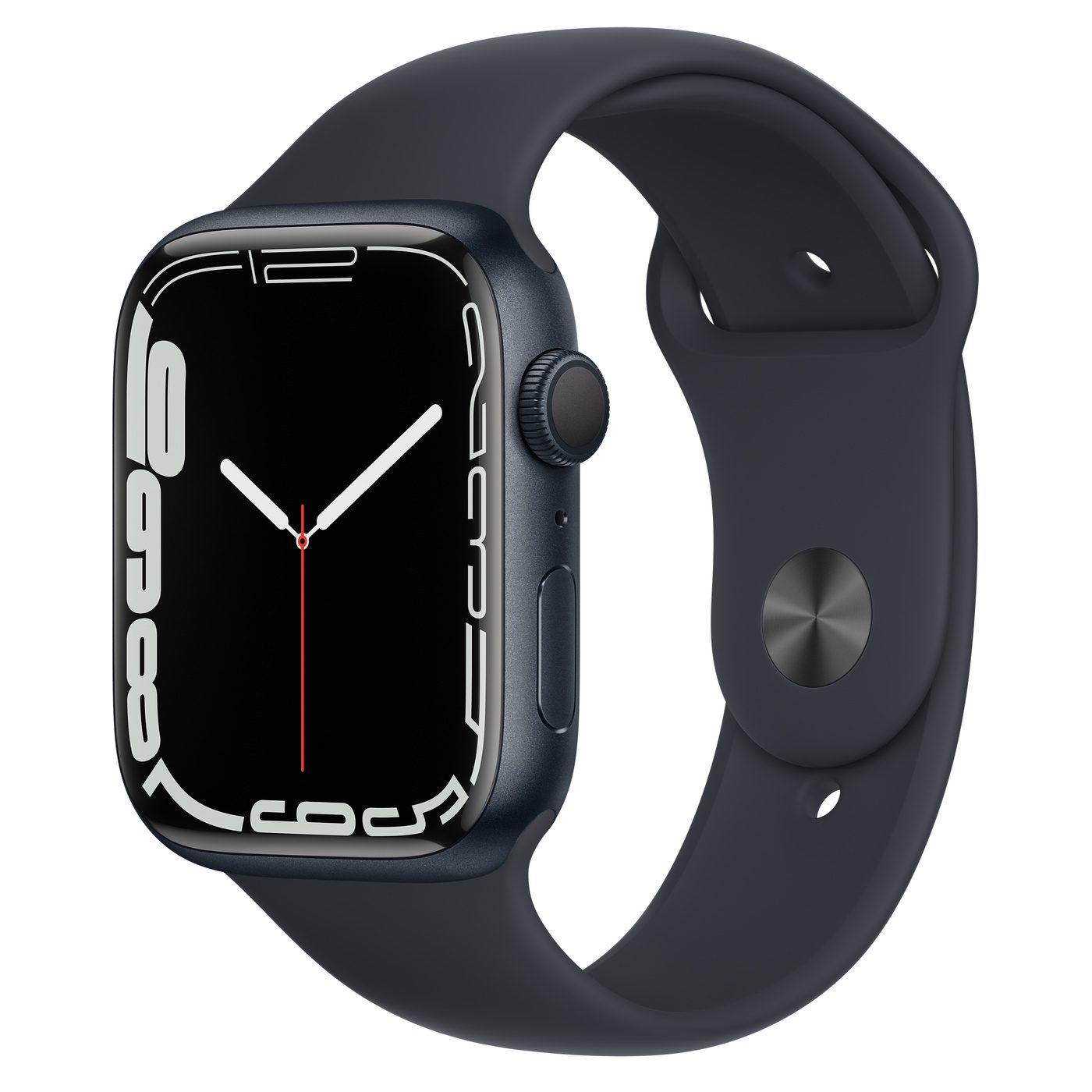 Apple Watch Series 7 GPS 45mm Midnight Aluminum with Midnight Sport Band A2474