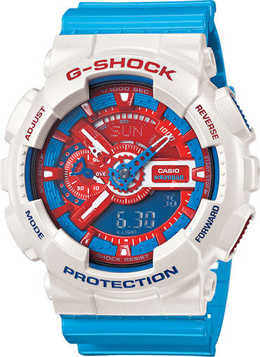 Casio G-Shock Limited Edition Red and Blue Series GA-110AC-7ADR