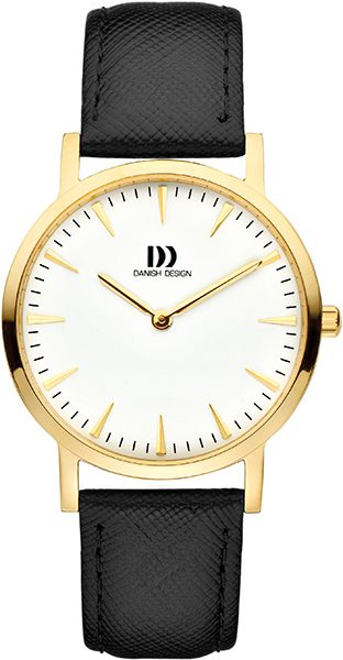 Danish DesignIV11Q1235 Horloge staal goudkleurig-zwart 35 mm