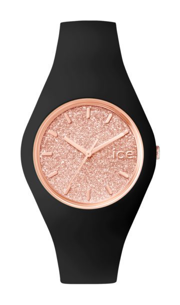 Ice-Watch Horloge Ice Glitter zwart-rosékleurig 41,5 mm IW001353