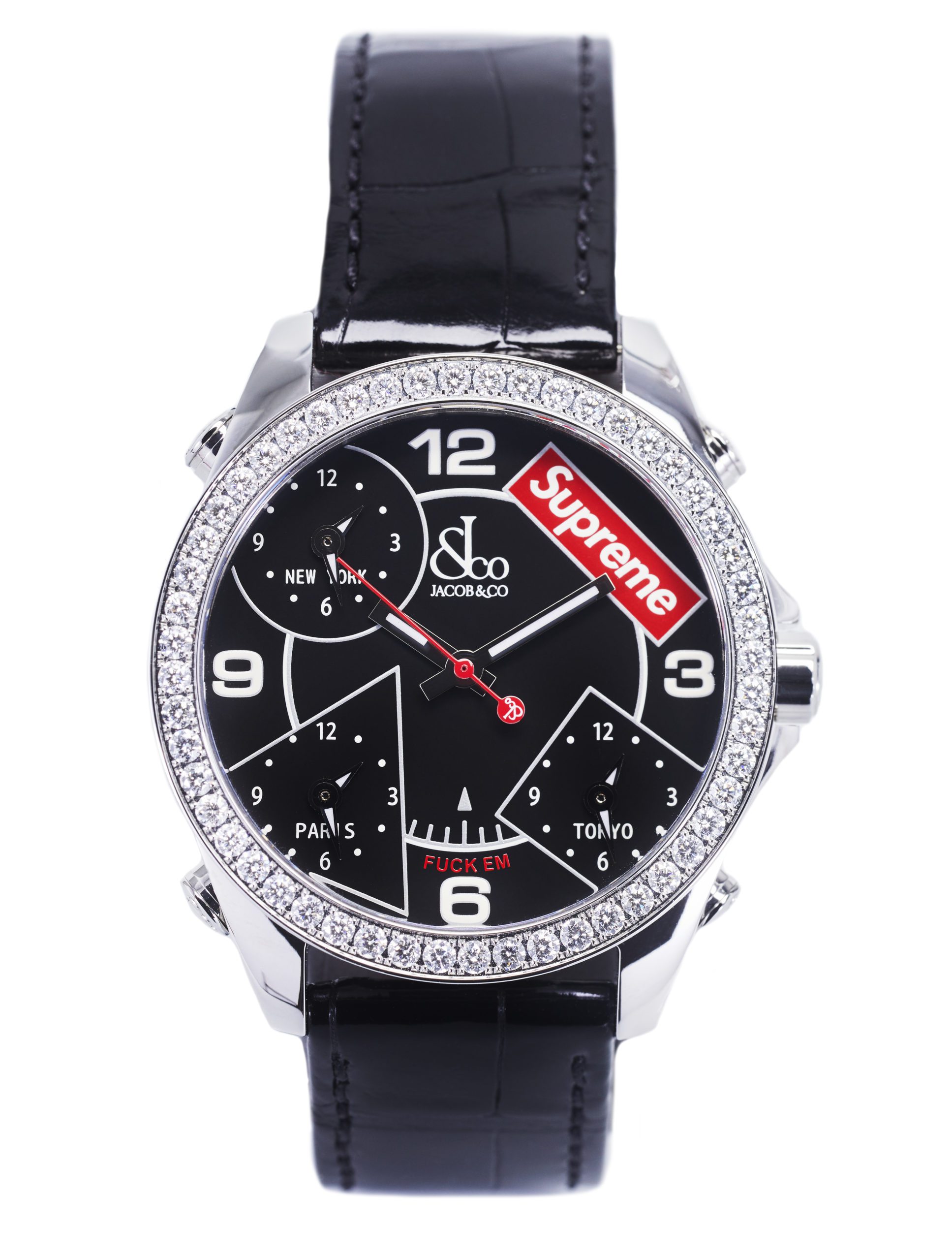 Jacob & Co. x Supreme Time Zone 40mm