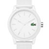 Lacoste LC2010984 L. 12.12. Horloge wit 42 mm