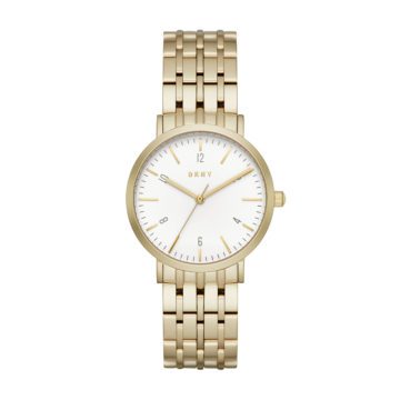 DKNY NY2503 Horloge Minetta 36 mm staal goudkleurig