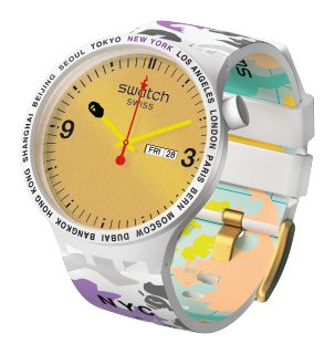 Swatch x Bape Big Bold NYC Edition S027Z702S