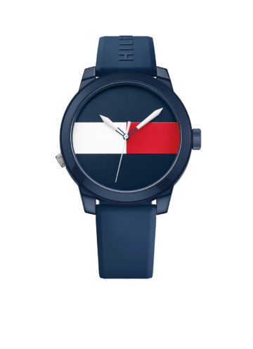 Tommy Hilfiger Denim TH1791322 Horloge Leer Blauw Heren