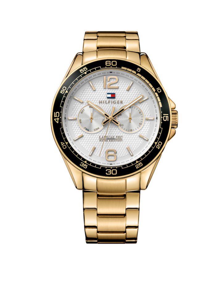 Tommy Hilfiger Horloge Erik goudkleurig 46 mm TH1791365