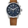 Tommy Hilfiger Horloge Sport Briggs zilverkleurig-bruin TH1791424