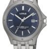 Lorus RXD73EX9 Herenhorloge titanium zilverkleurig-blauw 37 mm