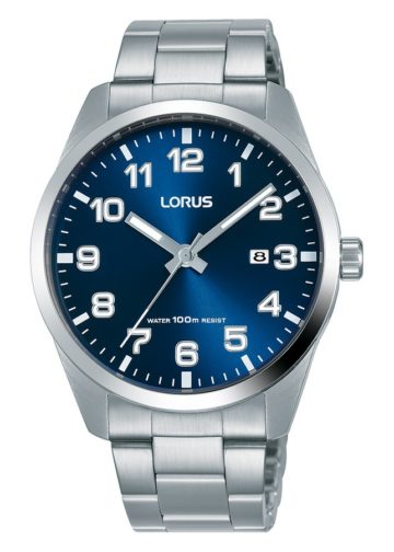Lorus herenhorloge blauwe wijzerplaat 39,5 mm RH975JX9