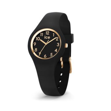 Ice-Watch IW015342 Ice Glam Black Goldplated Numbers Extra small 28 mm horloge