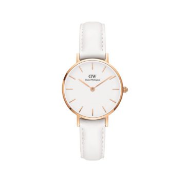 Daniel Wellington DW00100249 Classic Petite 28 mm Bondi White rosegold horloge