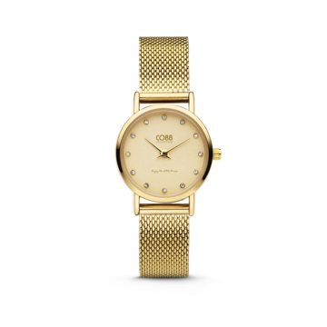 CO88 Collection 8CW-10062 – Horloge – mesh band – goudkleurig – ø 24 mm