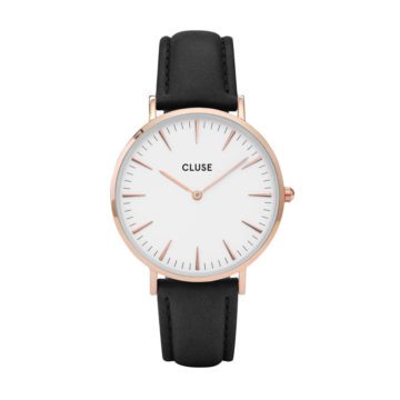 Cluse CW0101201020 La Bohéme Rose Gold White Black horloge 38 mm