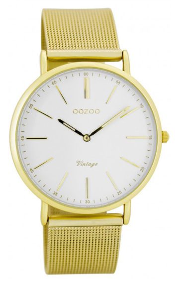 OOZOO Horloge Vintage 36 mm goudkleurig C7397