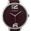 OOZOO Horloge Timepieces Collection donkerrood 48 mm C9241