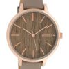 OOZOO C9748 Horloge Taupe Oak 42 mm