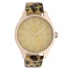 OOZOO C9792 Horloge Leopard Black-Warm White