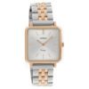 OOZOO C9954 Horloge Vintage staal zilver- en rosekleurig 29 x 29 mm