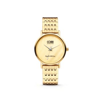 CO88 Collection 8CW 10067 Horloge – Stalen band – goudkleurig – Ø 32 mm