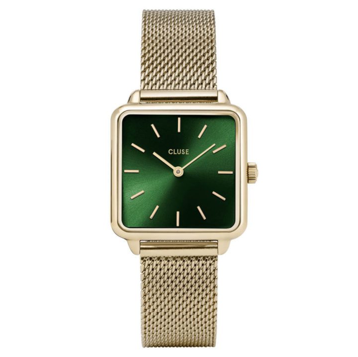 Cluse CW0101207013 Horloge La Garconne Mesh goudkleurig-groen 29 mm