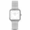 CLUSE CW0101207021 Horloge La Tetragone zilverkleurig 26 mm