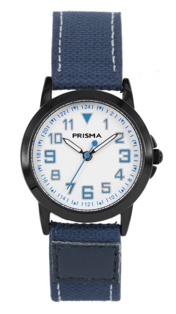 Coolwatch kinderhorloge Jort Staal Canvas blauw-zwart CW.244