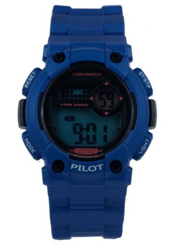 Coolwatch Kinderhorloge Pilot digitaal blauw CW.276