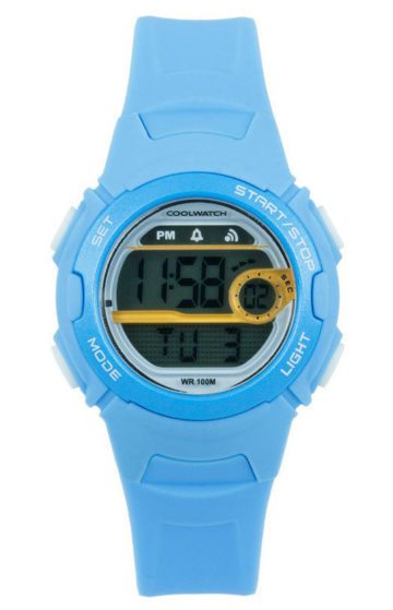 Coolwatch CW.345 Kinderhorloge Skills Digitaal lichtblauw 34 mm