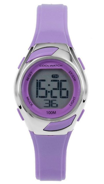 Coolwatch CW.347 Kinderhorloge Sporty Digitaal lichtpaars/lila