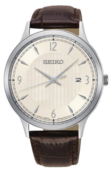 Seiko herenhorloge Quartz Analoog 40,4 mm SGEH83P1