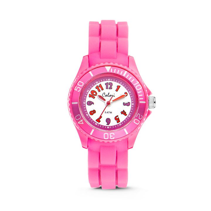 Colori kinderhorloge roze 30 mm 5-CLK016