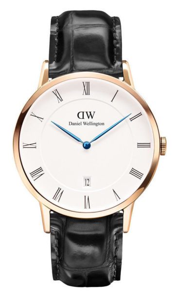 Daniel Wellington Horloge Dapper Reading rosé-black 40 mm DW00100107