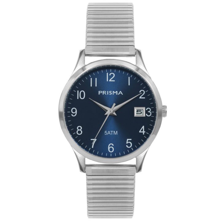 Prisma Herenhorloge P.1177 Rekband Zilver