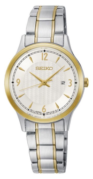 Seiko Dameshorloge goud- en zilverkleurig 28,7 mm SXDG94P1