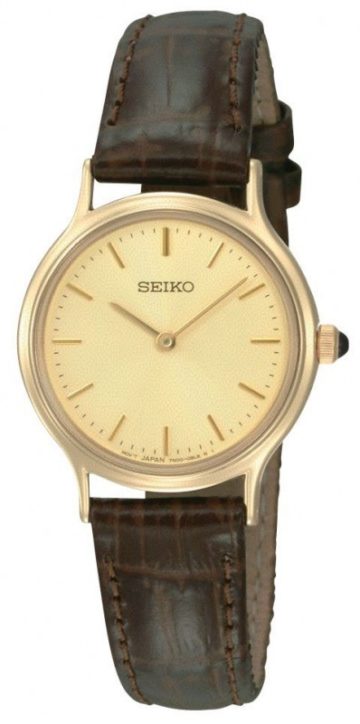 Seiko SFQ832P1 Dameshorloge goudkleurig 26 mm