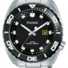 Pulsar herenhorloge met gele accenten 44