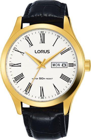 Lorus RXN54DX9 Herenhorloge goudkleurig 40 mm