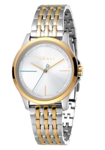 Esprit Horloge Joy staal 32 mm zilver- en goudkleurig ES1L028M0095
