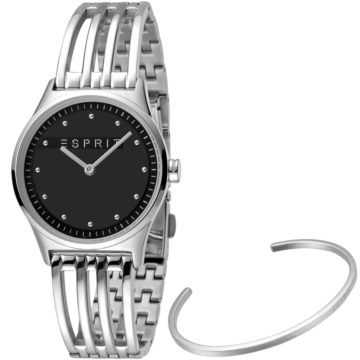 Esprit Horloge + Armband Unity staal 30 mm zilverkleurig ES1L031M0025