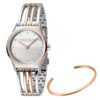 Esprit Horloge + Armband Unity staal 30 mm rosé-/zilverkleurig ES1L031M0075