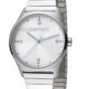 Esprit Horloge VinRose staal/rekband 34 mm zilverkleurig-wit ES1L032E0055