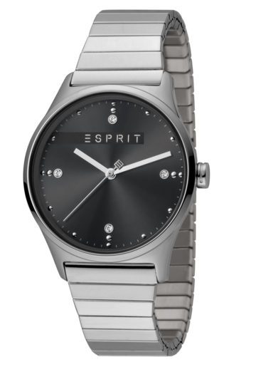 Esprit Horloge VinRose staal/rekband 34 mm matzilver-zwart ES1L032E0105